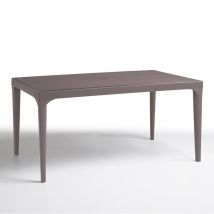 Mesa De Exterior Rectangular 150x90 Cm Para Jardín, Bares Y Restaurantes Oslo - Gris Paloma