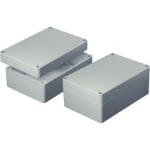 Axxatronic As082 Universal-gehäuse 120 X 80 X 60 Aluminium Grau (ral 7032) 1 St.