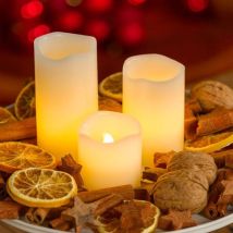 Bougie ivoire effet flamme 5 cm – Matières, Hauteur, Quantité par pack – Luminapark
