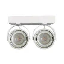 Foco Led Doble De Superficie Para Bombilla Ar111 Gu10 - Alpinaluz