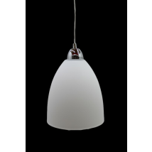 [neuwertig] B-ware Fabas Luce Glas Hängeleuchte Provenza Hängelampe Deckenlampe Lampe 20 Cm Weiß