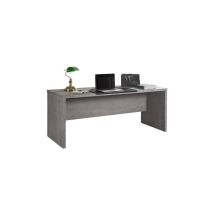 Escritorio práctico 69x180x74 cm cemento – Cajoneras – Estructura melamina – Color cemento