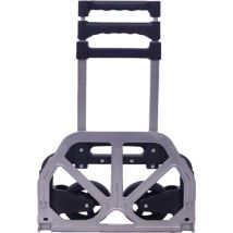 Carro de aluminio plegable BC-60A – Capacidad máxima 70 kg – Peso 3,5 kg – Ruedas de 125 mm – Color negro