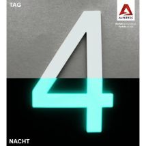 Ouvre&deco - Alpertec Hausnummer 4 Selbstklebend Nachtleuchtend Hausnummern Hausnummerschild