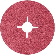 Sia Fiberscheibe Keramik 4560 Siabite 125mm K50 - Hochleistungs Keramik Schleifscheibe Mit Stabiler Unterlage, Für Metall