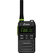 Stabo – Talkie-walkie PMR freetalk COM III – 16 canaux – IP54 – Autonomie 1700 mAh – Dimensions 165x55x31 mm
