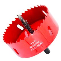 Junjun - Hss Bi-metal Hole Saw With Chuck For Wood And Metal 90 Mm