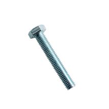 Viswood - Tornillo Hexagonal 8x50 Din-933 8.8 Zinc. Acero Blanco