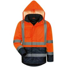Safestyle Arbeitsjacke Stefan Warnschutzparka Orange/Marine EN ISO 20471 Klasse 3 Wasserdicht Größe 3XL (66/68)