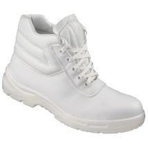 Sicherheitsstiefel BASIC LINE FERMO Größe 38 Mikrofaser EN ISO 20345 S2 rutschhemmend antibakteriell weiß