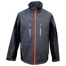 Terratrend Softshelljacke 61270 2XL grau/schwarz winddicht wasserabweisend atmungsaktiv