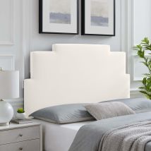 Casa - Ember Cream Plush Super King 30 Inch Strutted Headboard