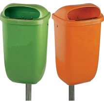 Bidone 50L Verde in Plastica HD-PE – Cestino da Bagno – Facile Rimozione – Made in Germany