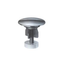 Tapón para lavabo y bidé – Cubierta de ABS cromada Ø 65 mm – Filtro de plástico Ø 32 mm – Ajuste de altura