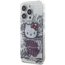 Hello Kitty Hkhcp13lhdgpht Iphone 13 Pro / 13 6.1 Blanco/funda Rígida Blanca Iml Kitty On Bricks Graffiti