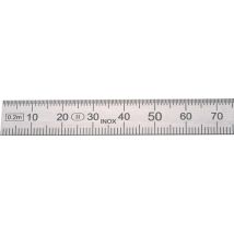 Helios Preisser - Stahlmaßstab Länge 300 Mm Rostfreier Stahl Biegsam Teilung B = Mm/1/2 Mm