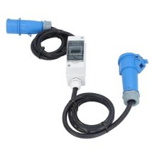 Prise Cee 3 Broches 220 V Ca 16 A Avec Indicateur Numérique Lcd, Adaptée Aux Véhicules Électriques De Loisirs (jauge De Carburant Numérique) - Parfait