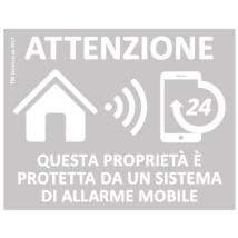 4 Adesivi Allarme Gps Antifurto Proprietà Privata Con Sistema Di Allarme Mobile Misura - 4 Adesivi (11cm X 8,6cm)
