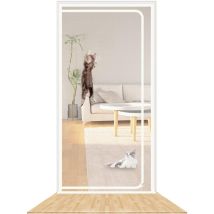 Zanzariera Rinforzata Per Porte Finestre Con Protezione Antigatto, Maglia Spessa, 80 × 200 Cm