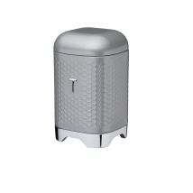 Kitchencraft Lovello Tee-aufbewahrungsbox Of Carbonstahl, 11 X 11 X 19 Cm- Grau