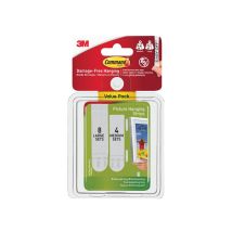 Command Picture Hanging Strips Pack - 4 Medium & 8 Large (12 Sets)