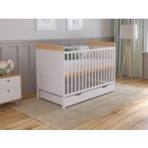Levi Cot Bed 120x60cm With Drawer And Microfiber Quilted Mattress