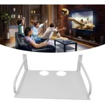 Projection Stand, Wall-mounted Silver Aluminum Router Stand With Wifi Slot, Tv Set-top Box Holder