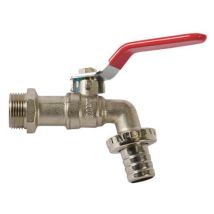 Hochwertiger Kugelhahn – Wandanschluss – Messing – 3/4" M, 1" M – Ø20 mm