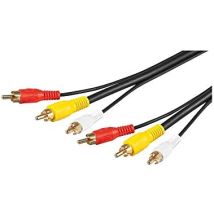 Cavo Collegamento Audio Video Composito 3 Rca Video Rg 59 10 Mt