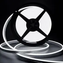 Ruban Led 10m, 12v 6000k Néon Blanc Bande Led Lumineuse, Ip65 Etanche Silicone Découpable Flexible Néon Lumière Pour Chambre, Cuisine, Décoration