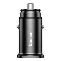 Caricabatterie Da Auto Intelligente Quadrato 2x Usb Qc3.0 Quick Charge 3.0 Scp Afc 30w Nero