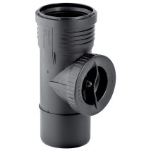 Geberit Silent-pro Manicotto Di Ispezione 90° Con Apertura Di Servizio Rotonda, Dn 100, 393.527.14.1