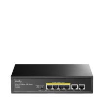 Cudy Switch 6 Ports RJ-45 Ethernet Vollduplex PoE Wandmontage Rack-Einbau – IEEE 802.3, 1000 MAC-Adressen