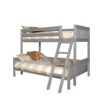 Comfy Living – Scandinavian Solid Pine Triple Bunk Bed – 3ft Single Top Bunk – 4ft Small Double Bottom Bunk – Durable and Safe Design