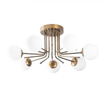 Wonderlamp - Plafón De Techo Marga Oro (7 Luces)