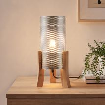Tischleuchte Joelleldsvin 30x14x14 Cm Silberfarben [lux.pro]