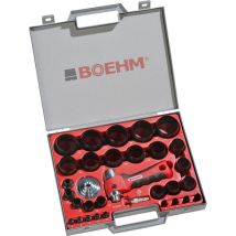 Boehm Ringstanzwerkzeug-Set 2-50 mm – 32 Teile – Hochfester Stahl – Pistolengriff – Kunststoffkasten