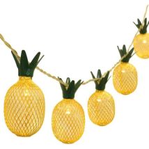 Vtiziklguirlande Lumineuse Fée Ananas 6,5 Pieds 20 Led - Cadeaux Décoratifs À Piles Pour Bricolage Noël Thème Tropical Fête Festival Home Party 