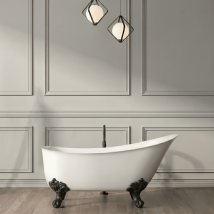 Bañera Con Patas Balmain 161 Cm Patas Águila Negras