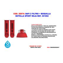 Filterflasche Set2 Masboquilla Rojo