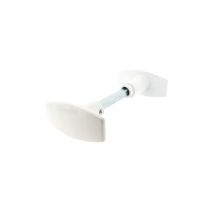 Maniglia Della Porta Doppio Pomello Quadrato 6/7 - Alluminio Bianco