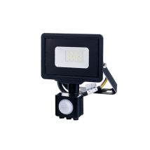 Foco Proyector Led Con Sensor Pir 20w 1600lm (107w) 120° Impermeable Ip65 Negro - Blanco Cálido 2700k