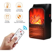 Riscaldatore Elettrico A Parete Da 800 W Con Telecomando E Display A Led Piccolo Riscaldatore Elettrico A Spina Con Termostato Regolabile E Timer.