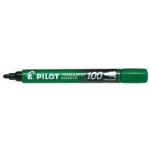 Marcador Permanente Punta Cónica Verde Sca-100-g