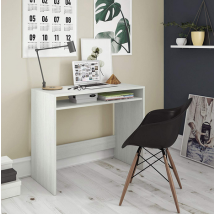 Usinestreet - Scrivania Porta Computer Star Cm.79x43x78h Con Ripiano Fisso Bianco Alpes
