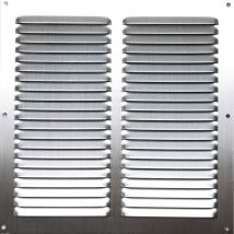 Centrale Brico - Rejilla De Ventilación De Aluminio Anodizado, L.20 X L.20 Cm