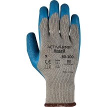 ANSELL – 12 Paar ActivArmr 80-100 Schutzhandschuhe Größe 7 – Naturgummilatex, Polyester, Baumwolle – 388:2016, 420:2003