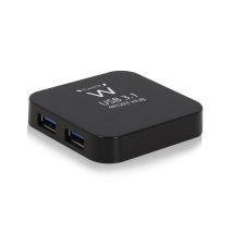 Hub Switch USB 3.1 Ewent EW1134 Negro – Conexión USB 3.0 – 0,525 m – 5000 Mbit/s
