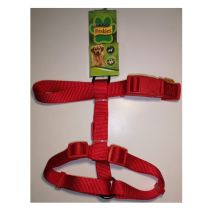 Rotes Nylongeschirr für Hunde – Größe ML – Nylon, Metall, Kunststoff