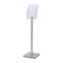 Showdown Prospektständer Mb - 3x Din A4 - Aluminium - Silber